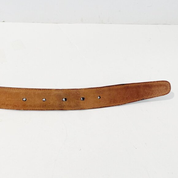 Brooks Brothers Mens Dress Belt Black Genuine Leather Shiny Finish Italy 40 - Picture 7 of 11